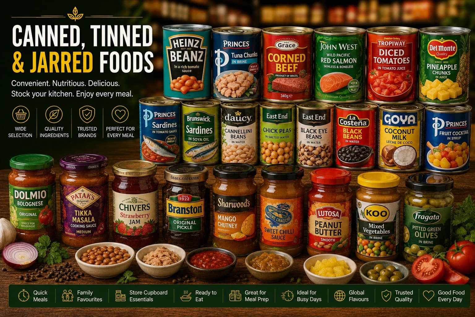 Canned, Tinned & Jarred Foods category artwork
