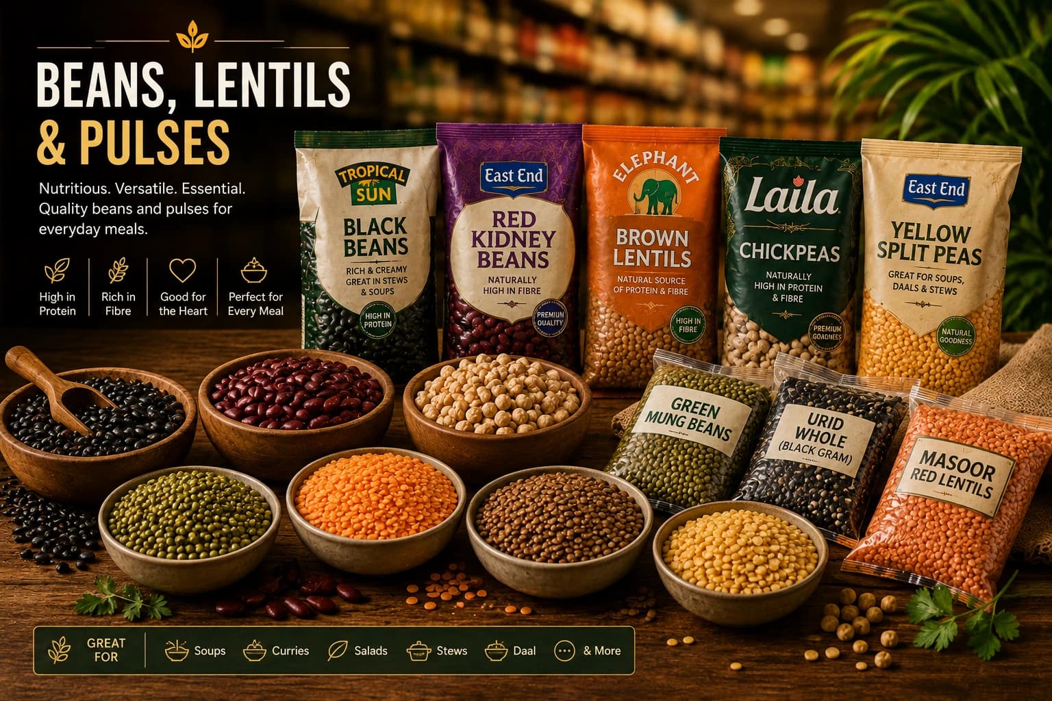 Beans, Lentils & Pulses category artwork